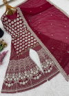 Sr 1693 Heavy Faux Georgette With Heavy Embroidery Sequence Work Top With Sharara Dupatta Wholesale Online